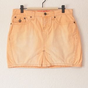 Mossimo Orange Denim Skirt
